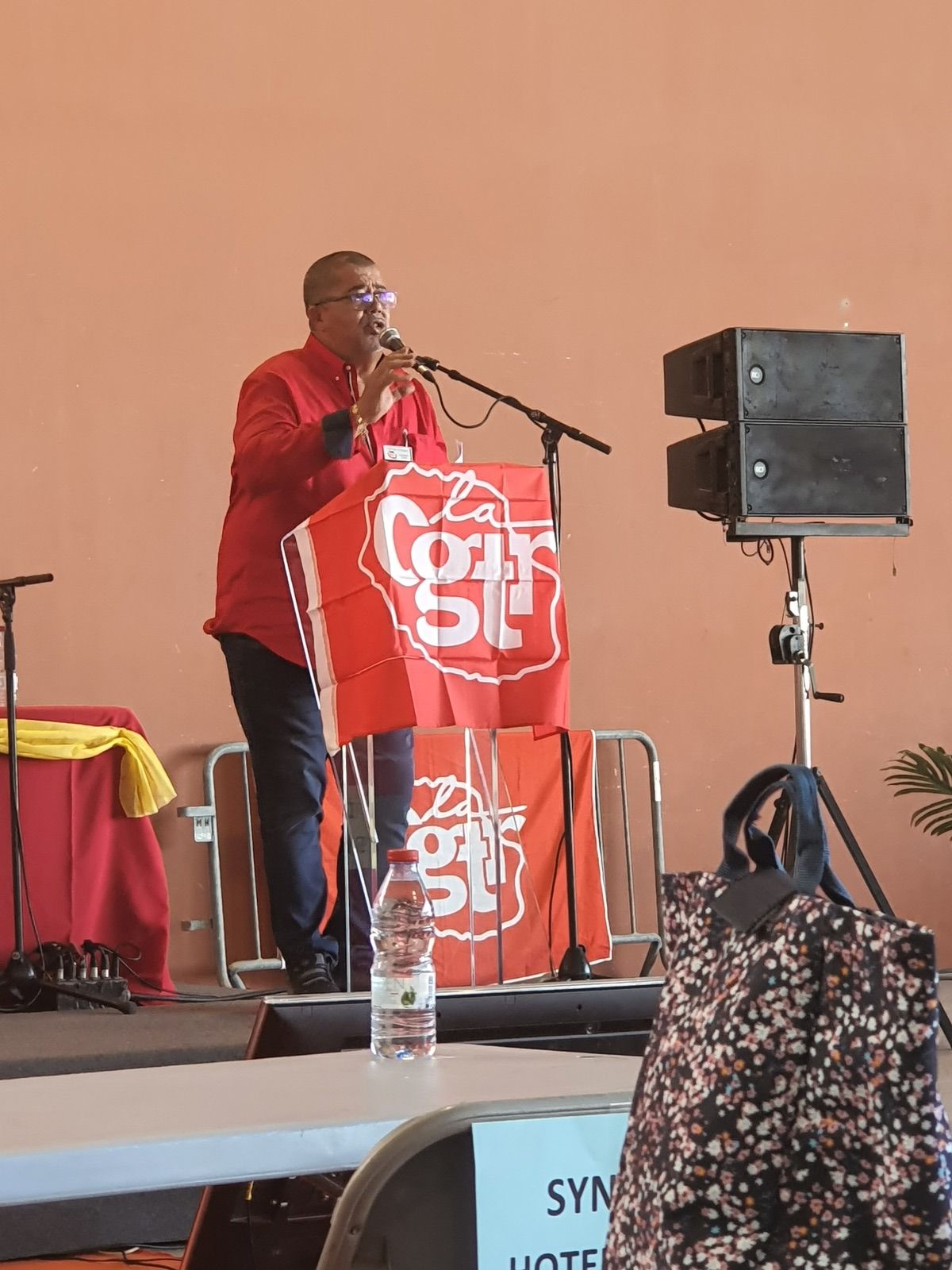 13eme congrès de la CGTR – 1ere séance présidé par Jacky BALMINE