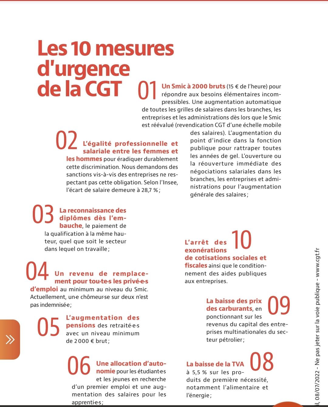Tou·te·s mobilisé·e·s pour plus de justice sociale !