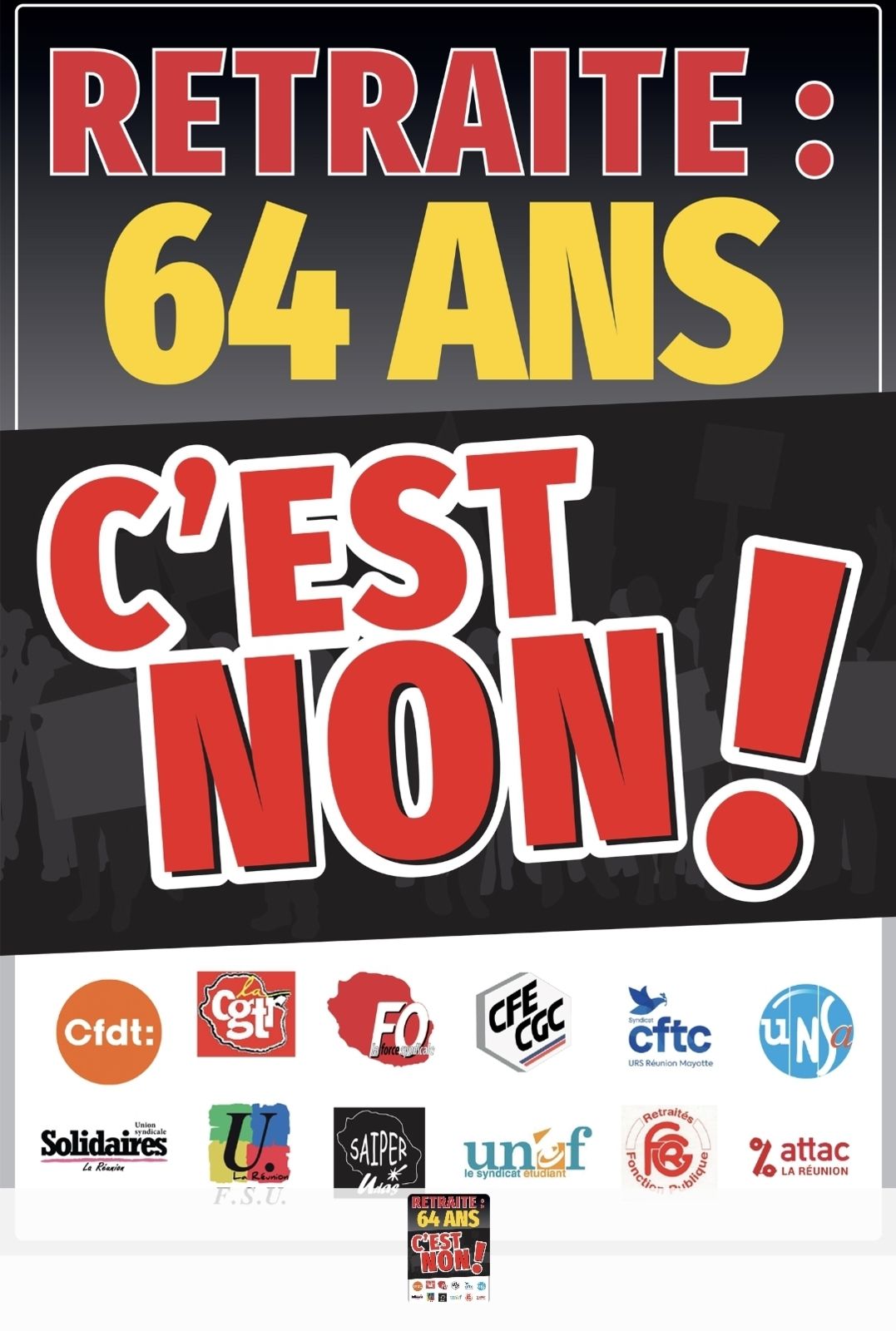 Retraite : 64 ans, c&rsquo;est NON !