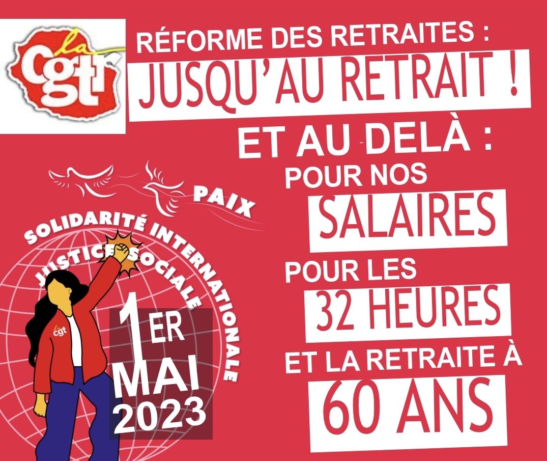 1er mai 2023 – manifestation unitaire