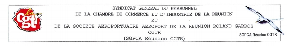 Préavis de grève - CCI Réunion et de la SA ARRG