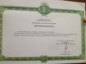 Une militante CGTR reçoit le diplôme d&rsquo;honneur du Ministère de la Justice et des Libertés